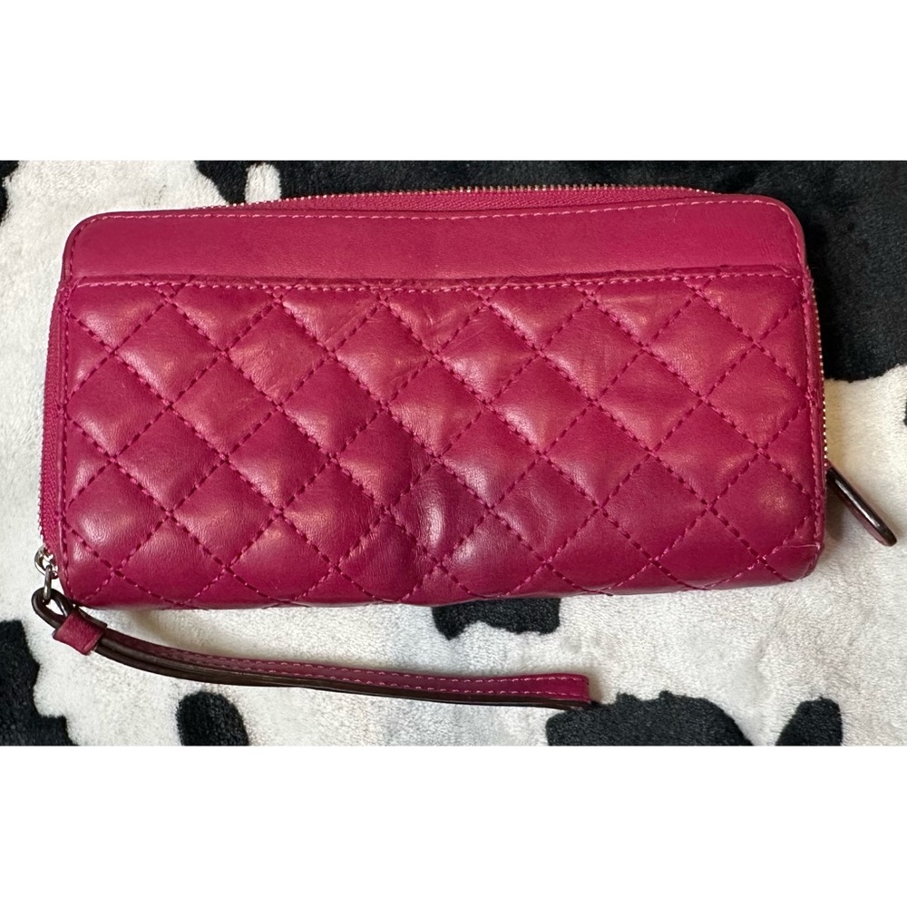 Coach Women’s Elegant Pink Quilted Leather Wallet * FLAWS! - Picture 6 of 8